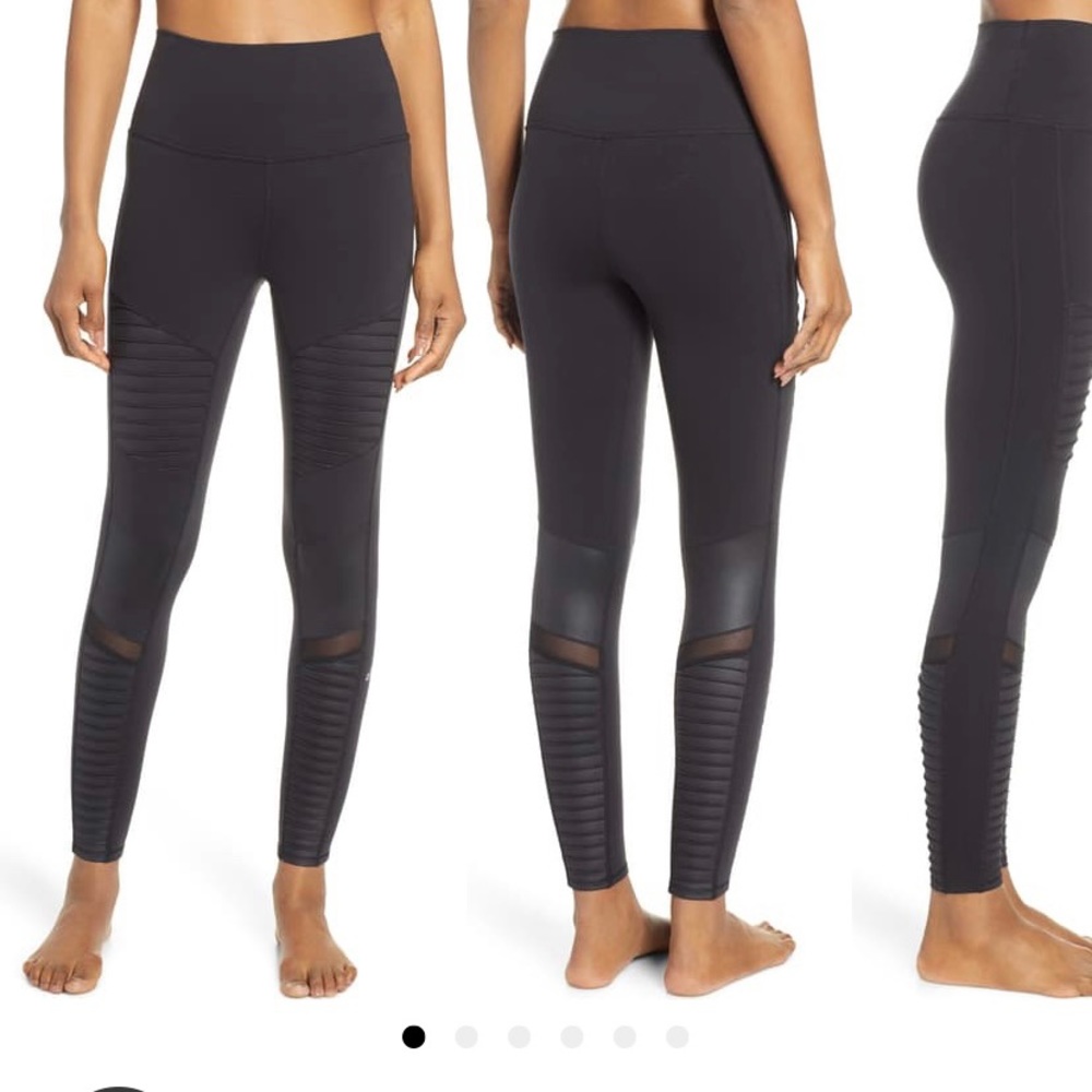 ALO YOGA Moto leggings in black size s